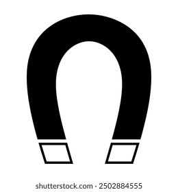 Magnet icon electromagnetic. Vector image