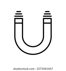 Magnet icon Flat fill set collection