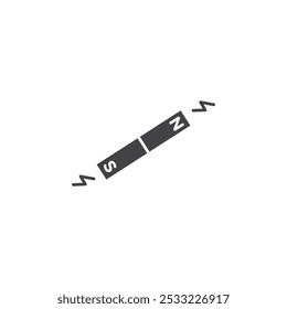 Icono de imán Conjunto de contorno simple plano