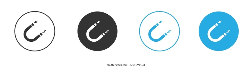Magnet icon. Graphic icon design template