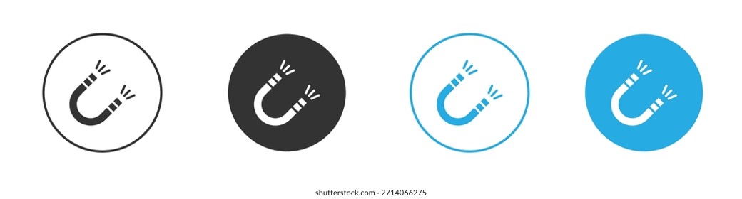 Magnet icon. Graphic icon design template