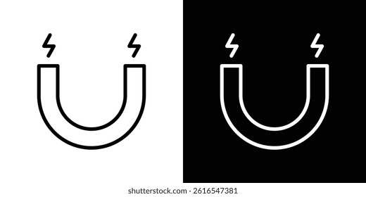 Magnet icon icons and symbol set. trendy illustration