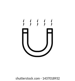 magnet icon, illustration design template