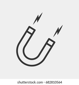 Magnet icon illustration isolated vector sign symbol
