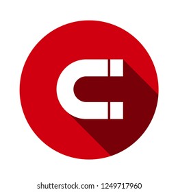 magnet icon. interest symbol. vector simple flat design