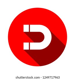 magnet icon. interest symbol. vector simple flat design