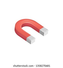 Magnet icon isolated on white background. Vector illustration.