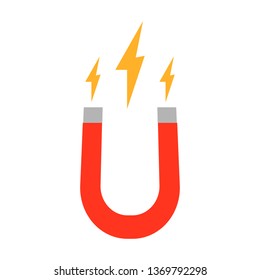 Magnet icon isolated on white background. Vector illustration.