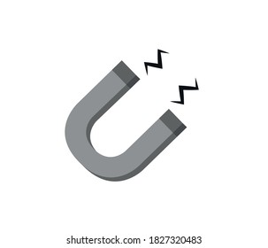 Magnet icon isolated on white background. Vector