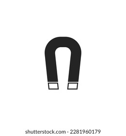 Magnet icon isolated on white background. Symbol modern, simple, vector, icon for website design, mobile app, ui. Vector Illustration