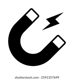 Magnet icon isolated on white background.