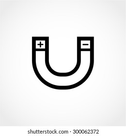 Magnet Icon Isolated on White Background