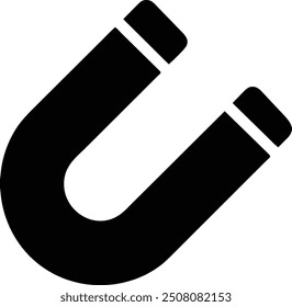 magnet icon. line art and editable stroke.