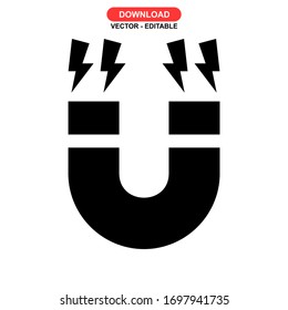 magnet icon or logo isolated sign symbol vector illustration - high quality black style vector icons
