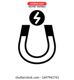 magnet icon or logo isolated sign symbol vector illustration - high quality black style vector icons
