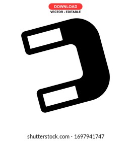 magnet icon or logo isolated sign symbol vector illustration - high quality black style vector icons
