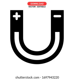 magnet icon or logo isolated sign symbol vector illustration - high quality black style vector icons
