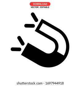 magnet icon or logo isolated sign symbol vector illustration - high quality black style vector icons
