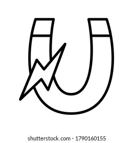 Magnet icon or logo isolated sign symbol vector illustration - high quality black style vector icons
