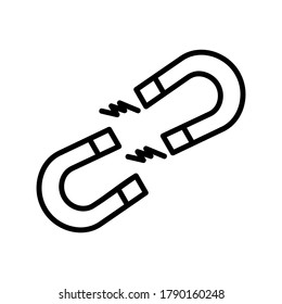 Magnet icon or logo isolated sign symbol vector illustration - high quality black style vector icons
