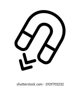 magnet icon or logo isolated sign symbol vector illustration - high quality black style vector icons
