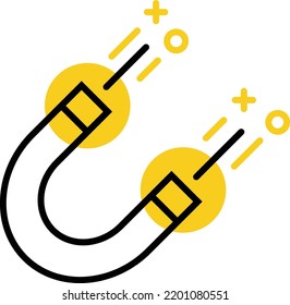 Magnet icon, logo or symbol