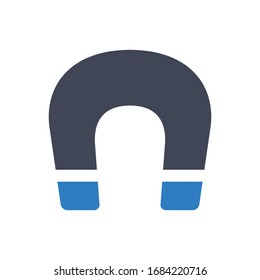 Magnet icon on white background