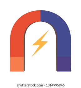 Magnet icon on white background vector illustration.