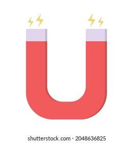 magnet icon on white background