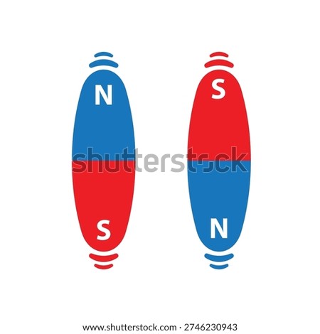 magnet icon on white background