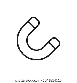 Magnet icon Outline vector for web ui