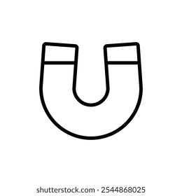 Magnet icon Outline vector for web ui