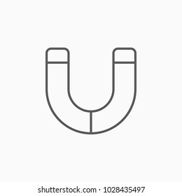 magnet icon, polarity vector
