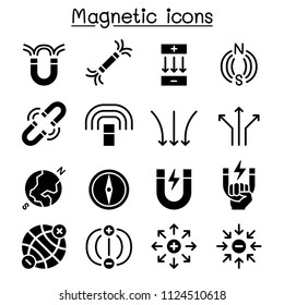 Magnet icon set 