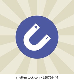 magnet icon. sign design. background