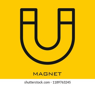 Magnet icon signs