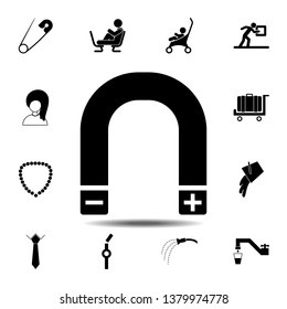 magnet icon. Simple glyph, flat vector element of universal icons set for UI and UX, website or mobile application
