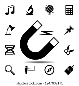 Magnet Icon icon. Simple glyph vector element of education set icons for UI and UX, website or mobile application