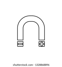 magnet icon. Simple thin line, outline vector of universal icons for UI and UX, website or mobile application