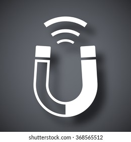Magnet icon, stock vector