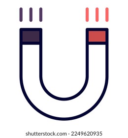 Icono de imán, adecuado para una amplia gama de proyectos creativos digitales. 