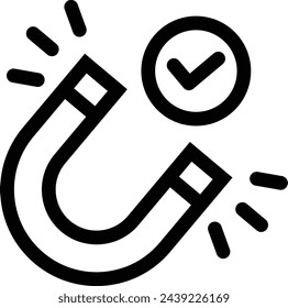 Magnet icon symbol collection. Vector Illustration.