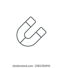 Magnet icon symbol vector illustration isolated on white background