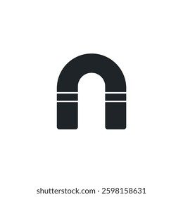 Magnet icon symbol vector illustration isolated on white background
