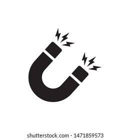 Magnet icon symbol vector. isolated icon. on white background.