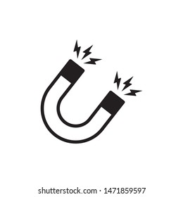 Magnet icon symbol vector. isolated icon. on white background.