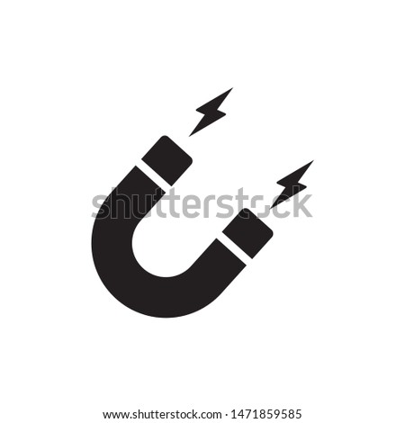 Magnet icon symbol vector. isolated icon. on white background.