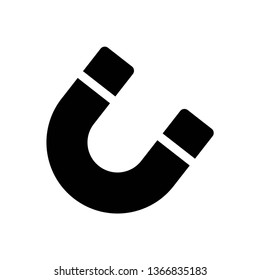 Magnet icon symbol vector. on white background. eps10