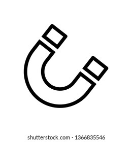 Magnet icon symbol vector. on white background. eps10