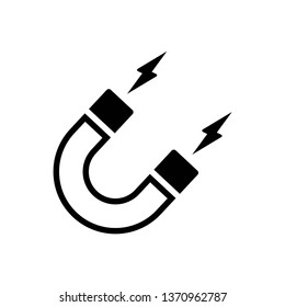 Magnet icon symbol vector. on white background. eps10